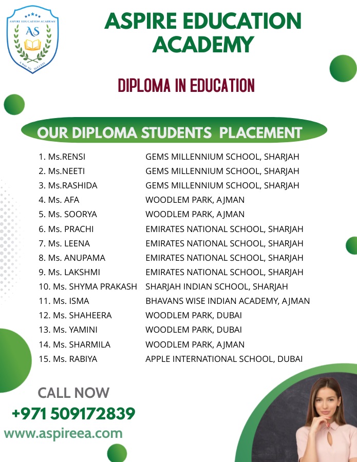 teaching diploma in dubai